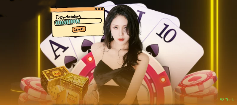 Imagem promocional da 587bet mostrando a plataforma e suas vantagens
